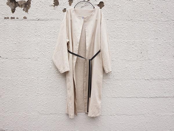 リネン・グログランlongコート（Ｍ・Ｌ） 11,100円