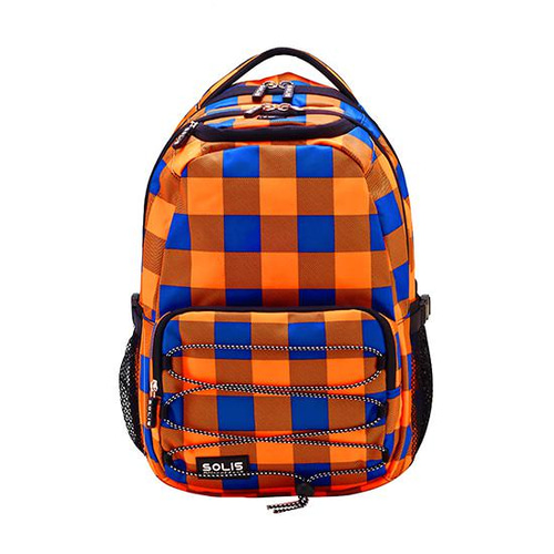 MCM　リュックサック　ウエストポーチ　オレンジ　ブルー スクエアファンタジーシリーズスモールサイズ巾着リュック（オレンジ