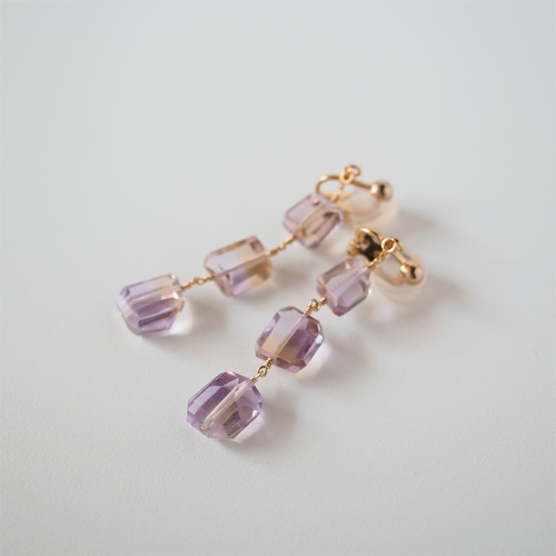 アメトリンピアス or イヤリング / 2月・11月の誕生石 ピアス