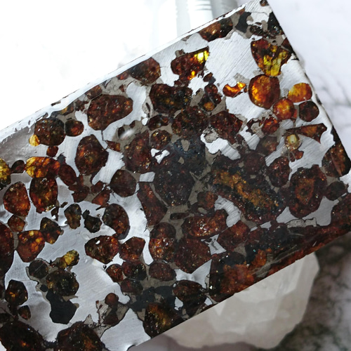 パラサイト隕石✨スライス 天然石 F* 通販 13527779｜Creema(クリーマ