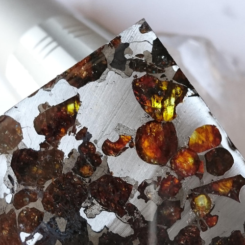 パラサイト隕石✨スライス 天然石 F* 通販 13527779｜Creema(クリーマ)