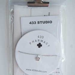 [433 Studio] 925 silver 小閃石 五角摺紙星星 - 頸鏈 第3張的照片