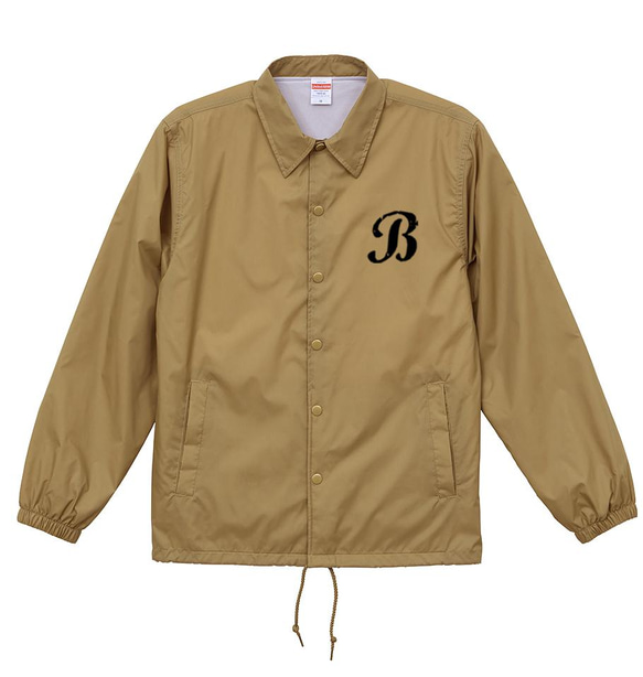 ☆新品☆Bロゴ COACH jacket コーチジャケットコヨーテ 1枚目の画像