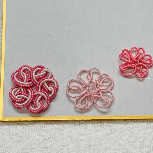 デコレーションミニ色紙【水引・桜】 メッセージカード てんてん