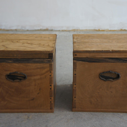 アンティーク木箱　２個セット 2枚目の画像