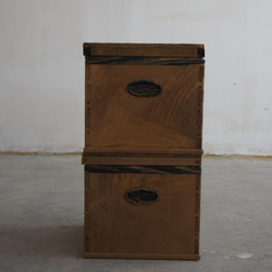 アンティーク木箱　２個セット 4枚目の画像