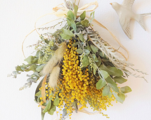 8.ミモザスワッグ ミモザのスワッグ8 スワッグ hime-flower 通販 13528847｜Creema(クリーマ)