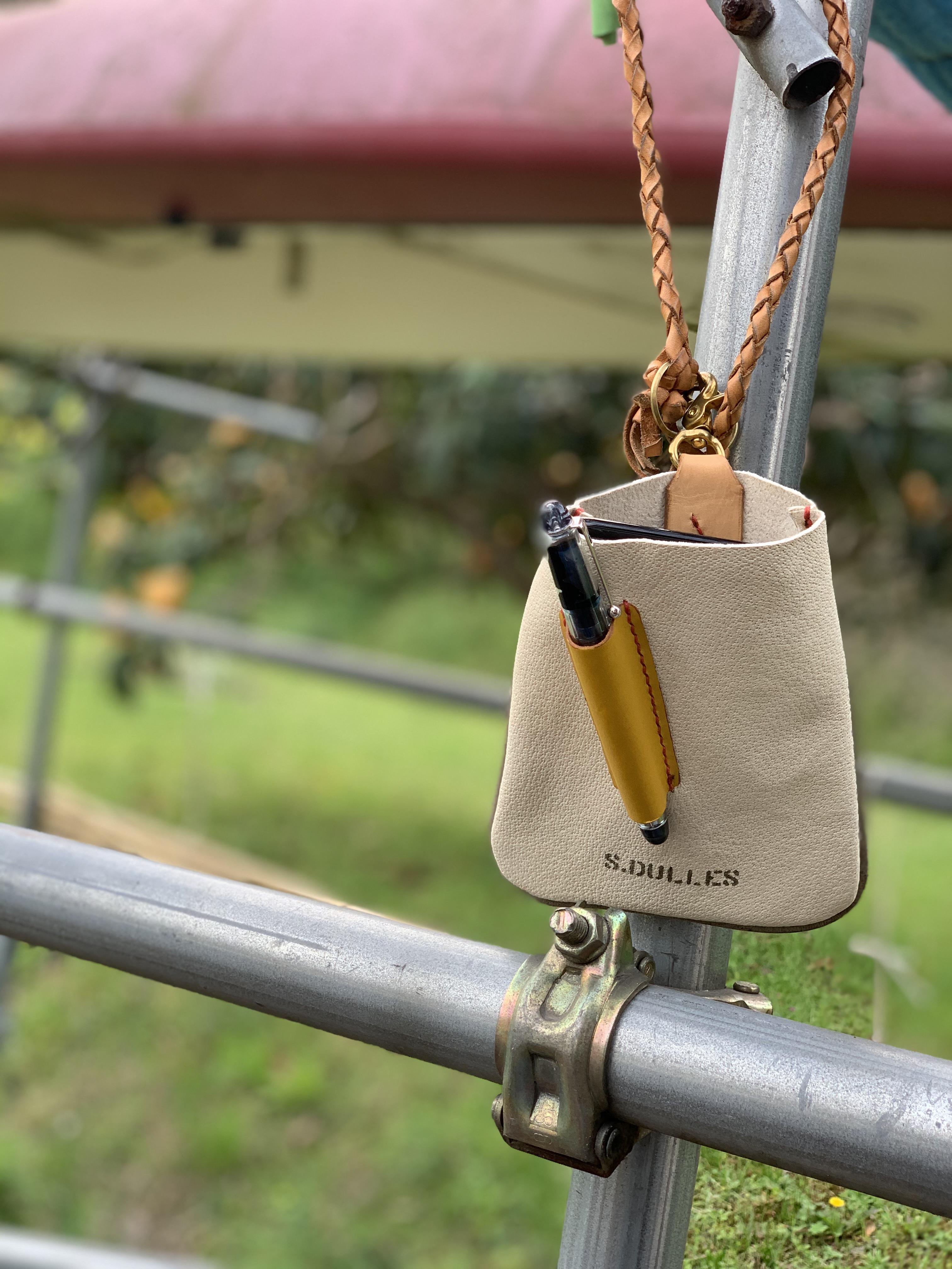 (iphone、携帯)ポーチ　【本革】