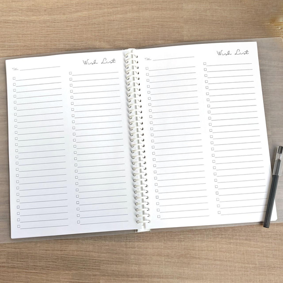 A4サイズ ウィッシュリスト wish list チェックリスト todo list