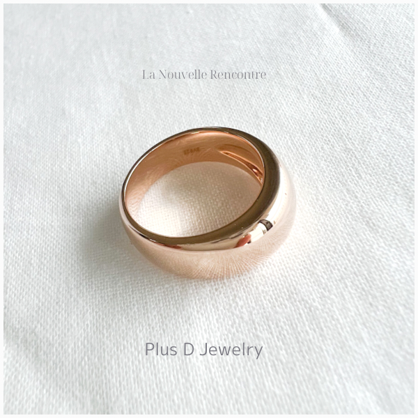 LNR-001 SV925 リング ピンクゴールドコーティング