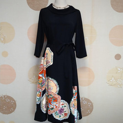 着物リメイク 留袖シルクワンピース ワンピース m's style 通販