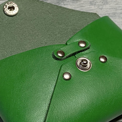 ✉L.A.N's  CCB  leather case ✉【牛革　グリーン系】 10枚目の画像