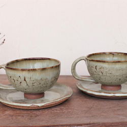 咖啡杯和碟子，2 套 yc-048 第1張的照片