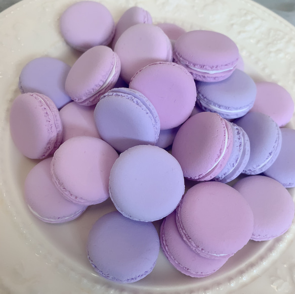パープル系マカロン30個セット その他インテリア雑貨 atelier_HAL 通販