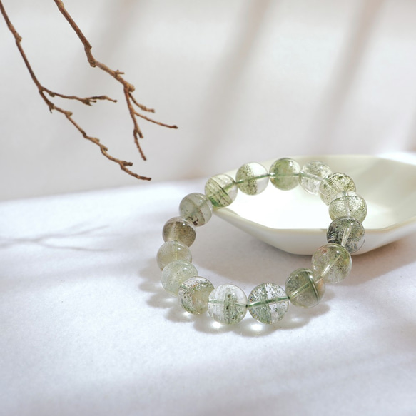 グリーンファントムガーデンクオーツ　ブレスレット 10mm 楽天市場】グリーン ファントム ガーデン クォーツ ブレスレット 緑