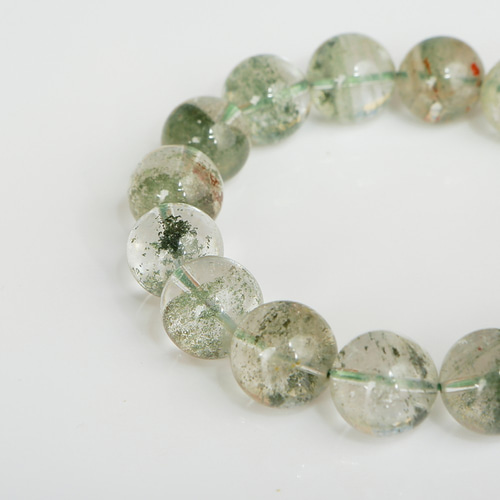 最高品質 グリーンファントム ガーデンクォーツ 天然石ブレスレット
