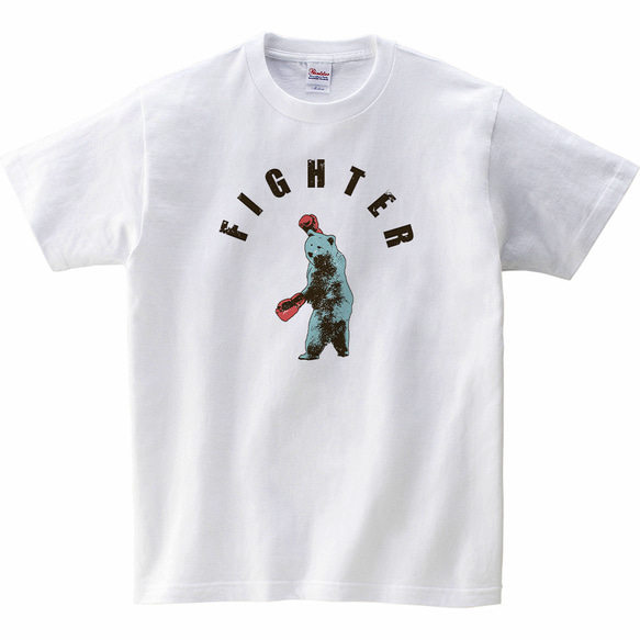 [キッズTシャツ] Fighting bear 1枚目の画像