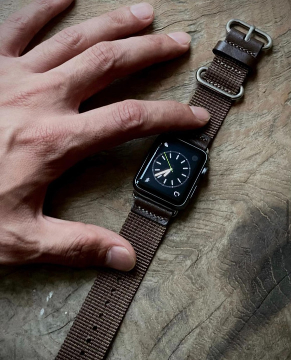 Apple Watch 錶帶 Apple Watch 皮帶皮革全系列兼容 38mm/40m/41mm 米色 第8張的照片