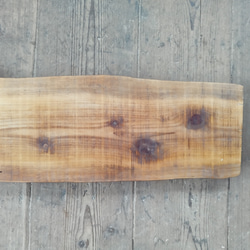【木製看板製作】 一枚板 椹 / 自然塗装 19cm×91cm 9枚目の画像