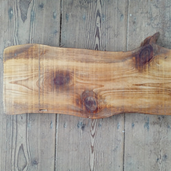 【木製看板製作】 一枚板 椹 / 自然塗装 19cm×91cm 8枚目の画像