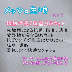 不織布マスクカバー＊大人用＊爽やかフラワー綿レース＊花柄＊ホワイト＊冷感＊抗菌＊二重マスク＊インナーマスク 6枚目の画像