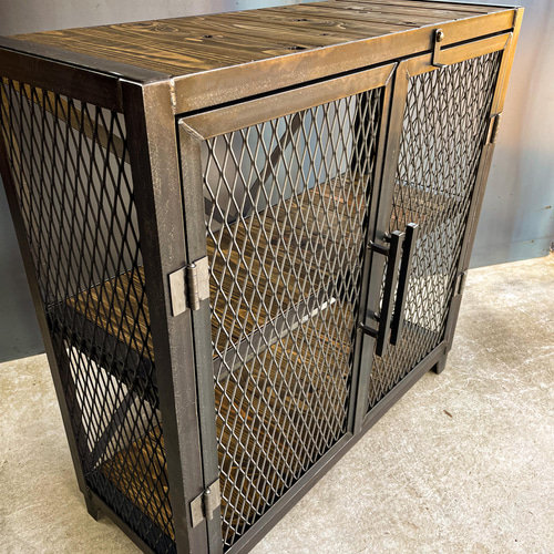 アイアンキャビネット アイアンキャビネットB ［幅80㎝×奥行き30㎝×高さ80㎝］アイアン家具