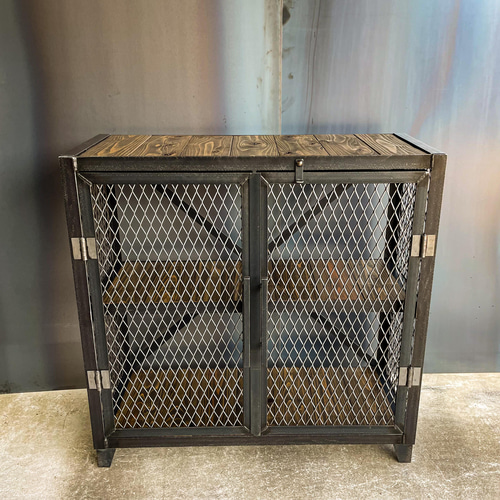 アイアンキャビネット　アイアンシェルフ　アイアンラック　アイアン家具 シェルフ ラック メッシュシェルフ アイアン 棚 キャビネット チェスト