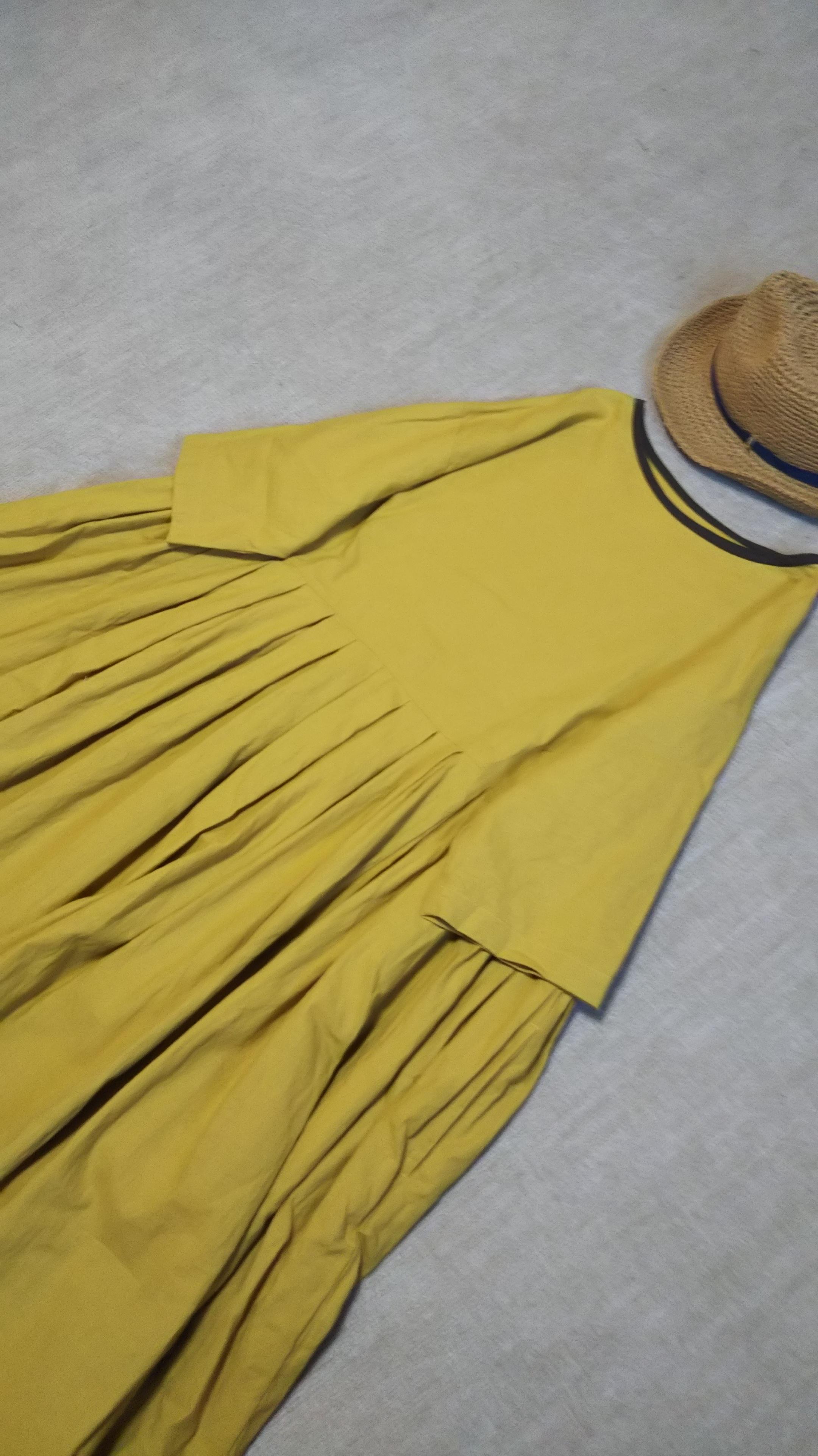 イエローマスタードワンピース