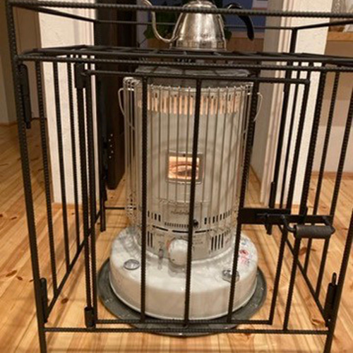 トヨトミ対流型石油ストーブ KS-67H ブラック対応｜異形鉄筋ストーブ