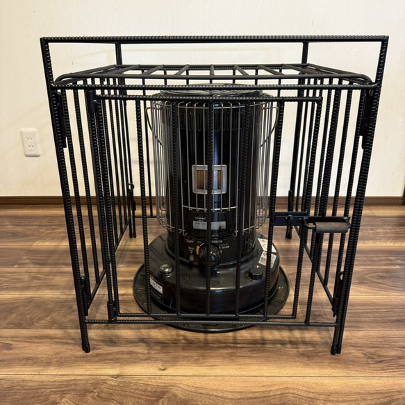 ꒰*o様 トヨトミ対流型石油ストーブ KS-67H対応 ストーブガード異形鉄筋無 トヨトミ対流型石油ストーブ KS-67H ブラック対応｜異形鉄筋ストーブ