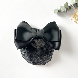 【新品未使用・タグ付き】bibiy ビビィ　リボンバレッタ　ネイビー V-643) ベロアリボンバレッタ | ビーズ・パーツなどのハンドメイド