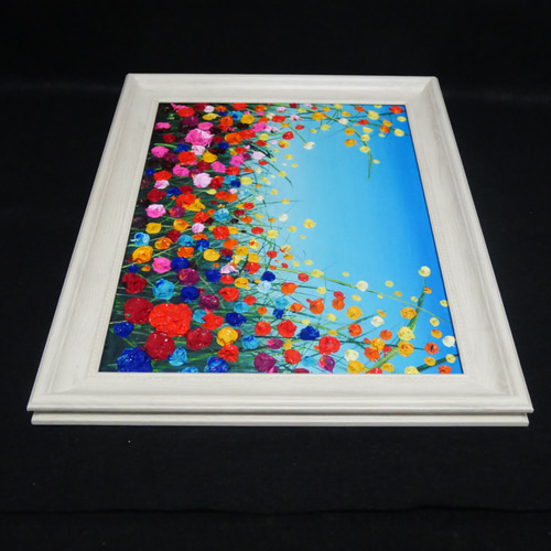 油絵 絵画 【野生のお花畑】 油絵 油彩 油彩画 絵 絵画【野生のお花畑】 絵画 HR 通販