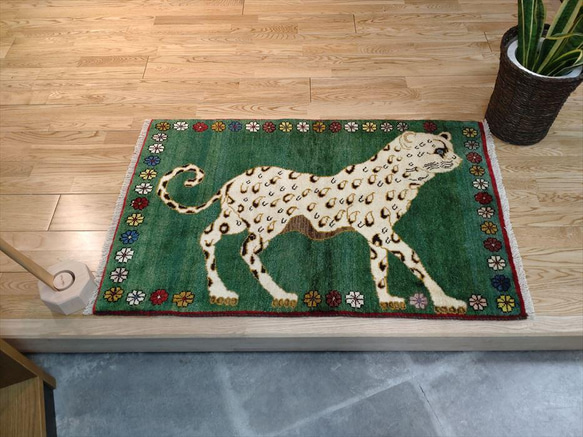 デューク様用 新品　ペルシャ絨毯　手織り　ギャッベ　キャシュクリ　ライオン デューク様用 新品 ペルシャ絨毯 手織り ギャッベ キャシュクリ