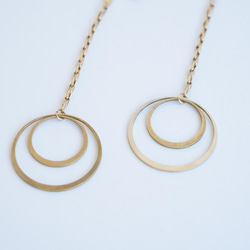 真鍮ピアス　SU-JYO 2枚目の画像