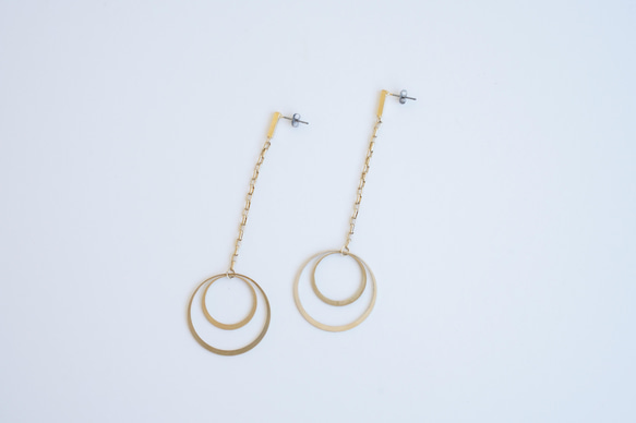 真鍮ピアス　SU-JYO 1枚目の画像