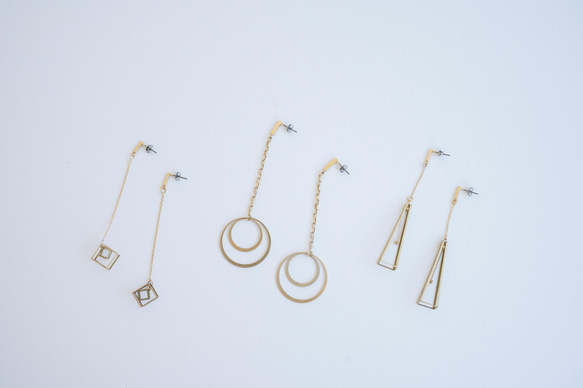 真鍮ピアス　SU-JYO 5枚目の画像