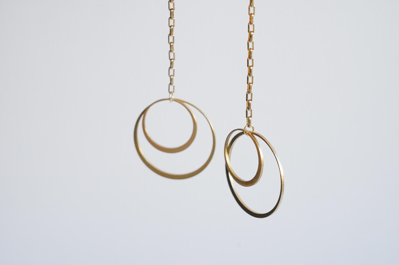 真鍮ピアス　SU-JYO 3枚目の画像