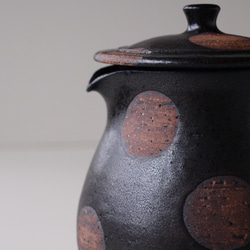 コーヒードリッパー＆ピッチャー　 黒　ドット　陶器 7枚目の画像