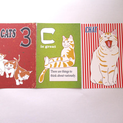 猫レトロ調ポストカードセット 3枚目の画像