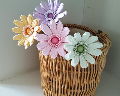 立体花モチーフ　お花　ガーベラ　小花　フラワー　いろいろ　専用ページ 立体花モチーフ お花 ガーベラ 小花 フラワー いろいろ 専用ページ
