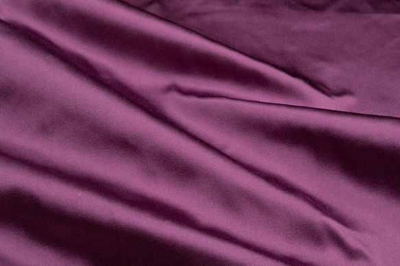 シルクサテン ワインレッド(GA784) シルク生地 約100㎝巾×50cm 21色