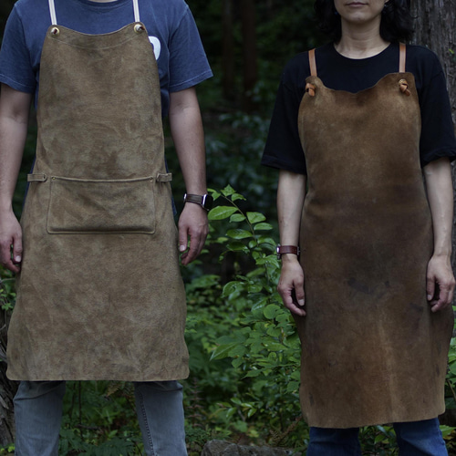 Camp】一枚革でつくる本格 焚火エプロン エプロン SKLO 通販 13533449