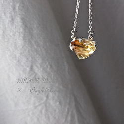 【GRIM Works】～巡り会い～｜Citrine｜シトリン原石タンブルストーン｜Silver925製｜黄水晶｜1点物 4枚目の画像