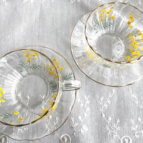 ガラスのティーセット・ミモザ ティーカップ Renon 通販