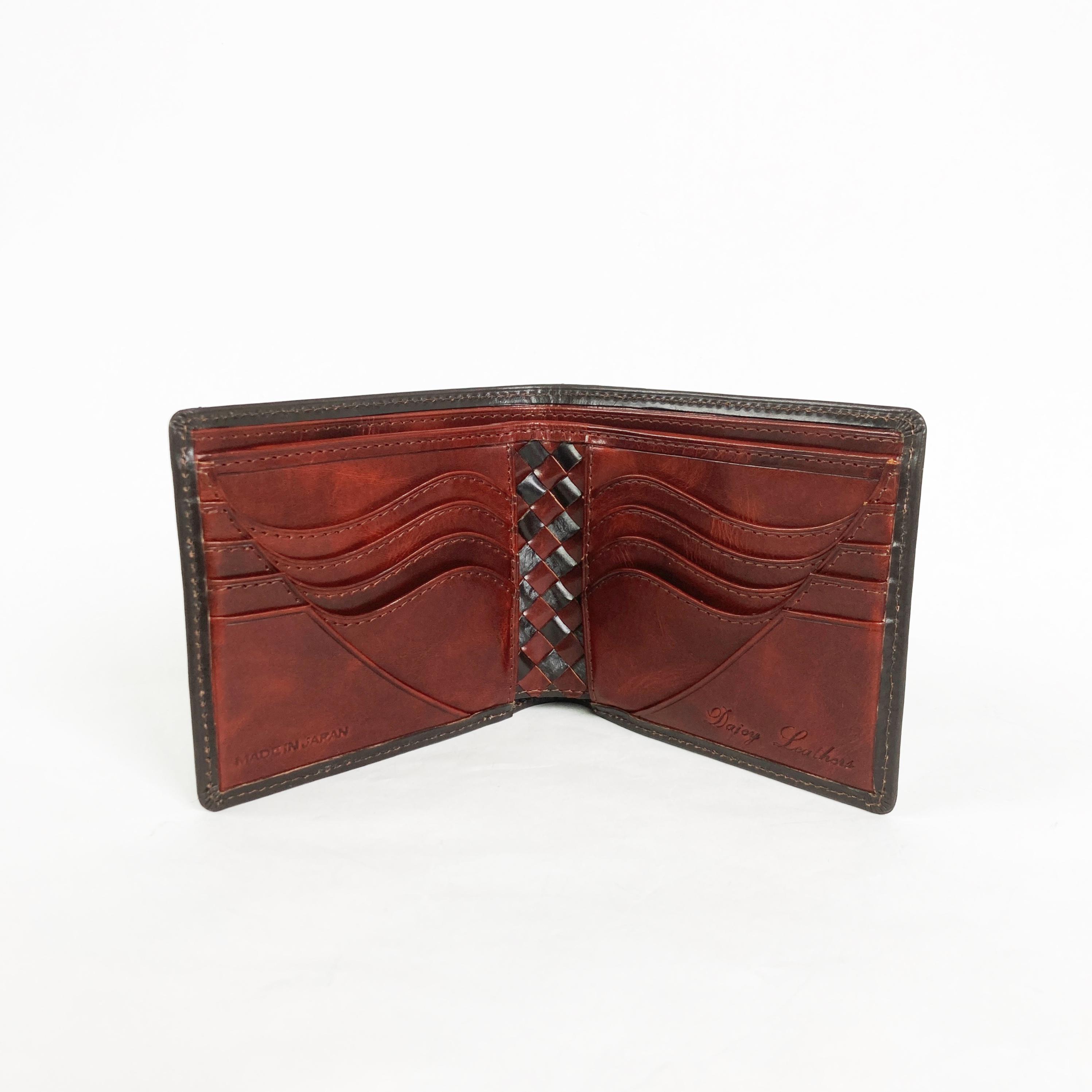 番外編 "Basic"アートウォレット  英国産ブライドルレザー<D.brown>×国内産仔牛革<Brown>