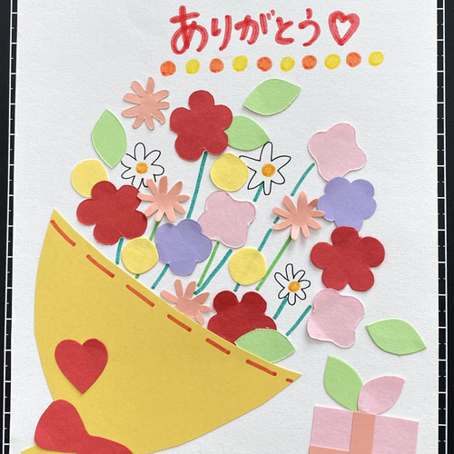 ♡♡！ページ　母の日 在庫限り 母の日 メッセージカード 型紙 わた＊ 通販 13534453