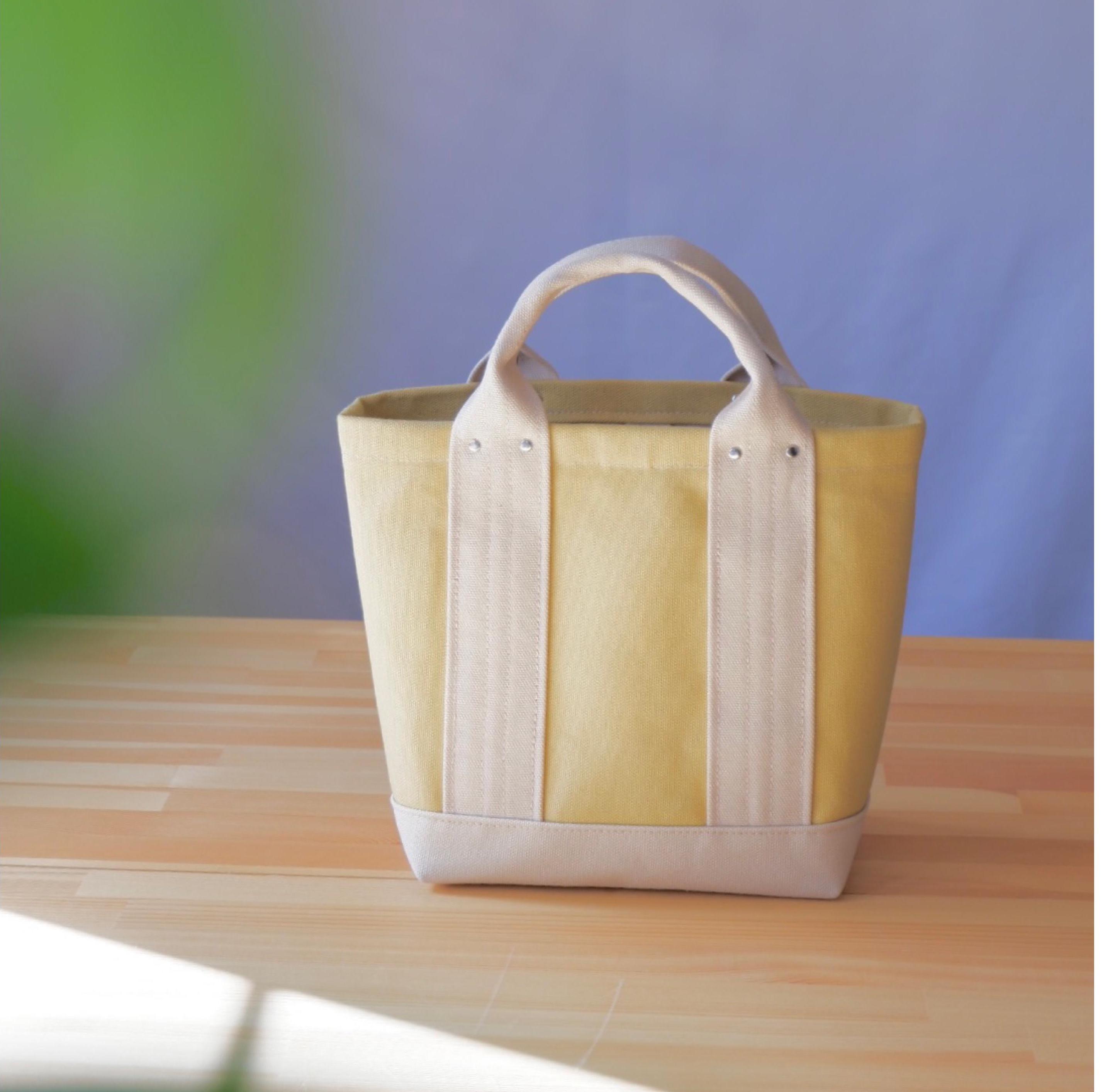 倉敷帆布のパステルトート◇S <ミモザ>