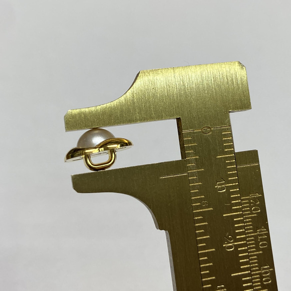 10個 13mmヴィンテージボタン M19M20　メタル 3枚目の画像