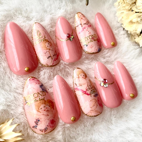天使ネイルチップ オーバルポイント ネイルチップ（つけ爪） hana nail