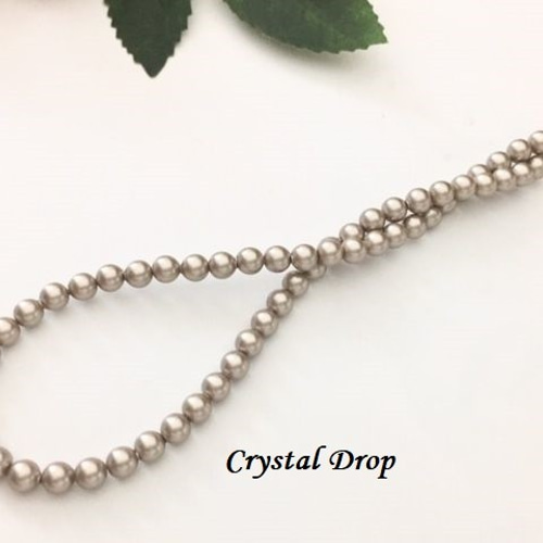 通常金具☆50cm グレージュ(プラチナ) ベビーパール 通常金具☆50cm グレージュ(プラチナ) ベビーパール